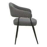 Scaun cu brațe Filonda, picioare negre, Diverse culori, 47x58x79 cm - Antracit | SKU: 428-000002 | Scaun cu brațe Filonda, picioare negre, 47x58x79 cm, varianta Antracit, produs pentru amenajarea locuinței, disponibil online în România la CasaMob