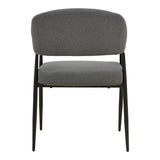 Scaun cu brațe Filonda, picioare negre, Diverse culori, 47x58x79 cm - Antracit | SKU: 428-000002 | Scaun cu brațe Filonda, picioare negre, 47x58x79 cm, varianta Antracit, produs pentru amenajarea locuinței, disponibil online în România la CasaMob