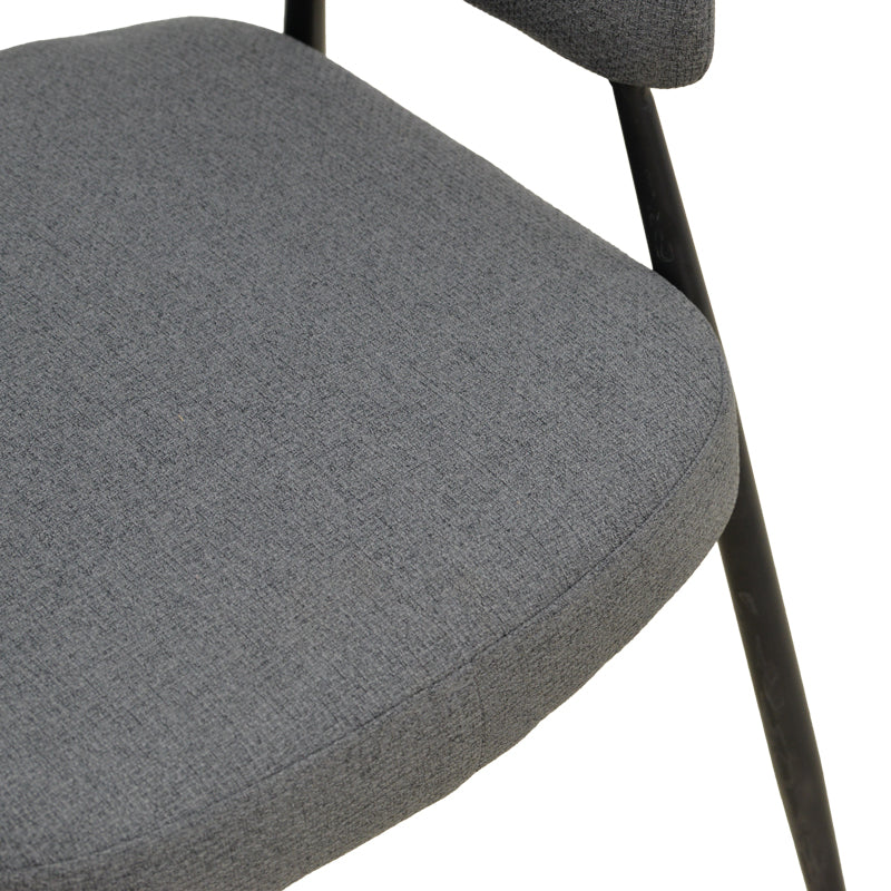 Scaun cu brațe Filonda, picioare negre, Diverse culori, 47x58x79 cm - Antracit | SKU: 428-000002 | Scaun cu brațe Filonda, picioare negre, 47x58x79 cm, varianta Antracit, produs pentru amenajarea locuinței, disponibil online în România la CasaMob