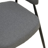 Scaun cu brațe Filonda, picioare negre, Diverse culori, 47x58x79 cm - Antracit | SKU: 428-000002 | Scaun cu brațe Filonda, picioare negre, 47x58x79 cm, varianta Antracit, produs pentru amenajarea locuinței, disponibil online în România la CasaMob