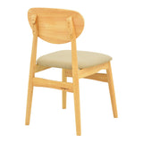 Scaun Cardith, lemn rubberwood si plywood, 48x51x78 cm - Bej