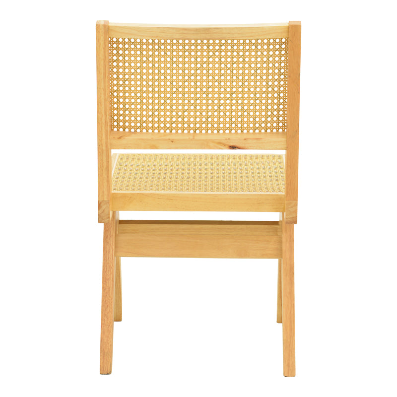 Scaun cu design natural Winslow, Lemn Rubberwood-Ratan, 46x58x80 cm, foto produs 6