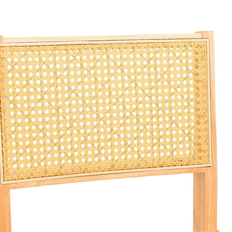 Scaun cu design natural Winslow, Lemn Rubberwood-Ratan, 46x58x80 cm, foto produs 7