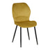 Scaun cu funcție de accent Jelour, Catifea, Galbenă, 46x60x84 cm - 128-000052