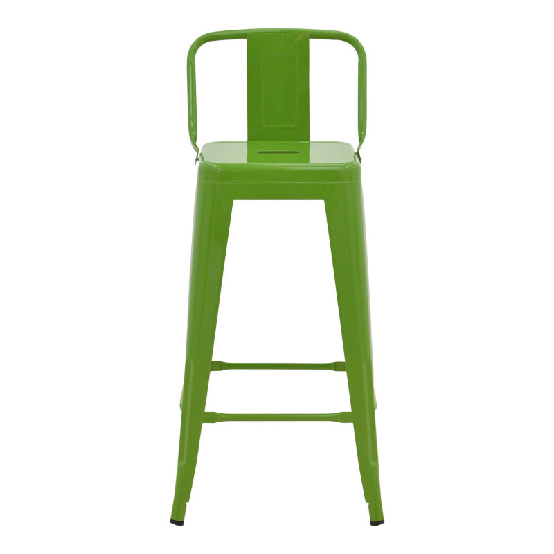Scaun cu spatar Utopia metalic, Antracit - Verde, 42x42x97 cm - Verde