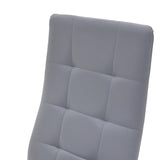 Scaun Cube, picioare, cromate, 48x50x90 cm - Gri