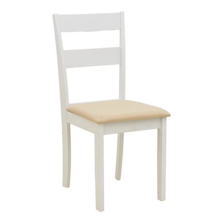 Scaun Dallan chair, Alb - Natural, 40x48x89 cm