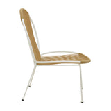 Scaun Dapper metal alb- pe Natural, 64x74x76 cm