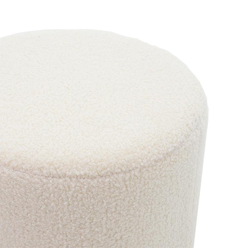 Taburet Dash catifea 35x35 cm - Crem