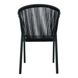 Scaun de aluminiu Convince stivuibil cu cadru Gri-textilene-pe ratan, 56x63x82 cm