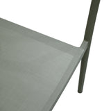 Scaun de aluminiu Convince stivuibil cu cadru maro-textilen-PE din rattan, 56x63x82 cm