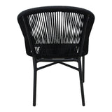 Scaun de aluminiu Legana cadru antracit-ratan, 56x66x82 cm