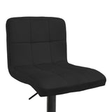 Scaun de bar ajustabil pe înaltime Remina, Catifea Neagra, Baza, Mata, Bej - Negru, 44x44x112 cm - Negru