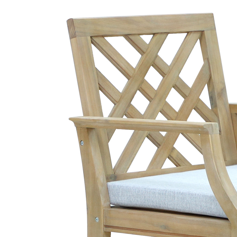 Scaun de bar Amalfi lemn masiv, bej, 59x64x105 cm