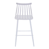 Scaun de bar Aurora I, polipropilena si metal, 42x47x99 cm - Alb