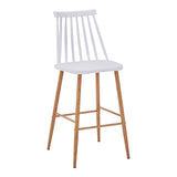 Scaun de bar Aurora I, polipropilena si metal, Diverse culori, 42x47x99 cm - Scaun de bar Aurora I, polipropilena si metal, Diverse culori, 42x47x99 cm - 327-000047