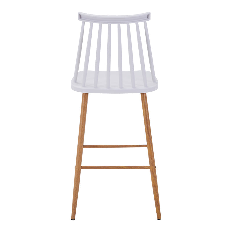 Scaun de bar Aurora I, polipropilena si metal, Diverse culori, 42x47x99 cm - Alb