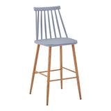 Scaun de bar Aurora I, polipropilena si metal, Diverse culori, 42x47x99 cm - Scaun de bar Aurora I, polipropilena si metal, Diverse culori, 42x47x99 cm