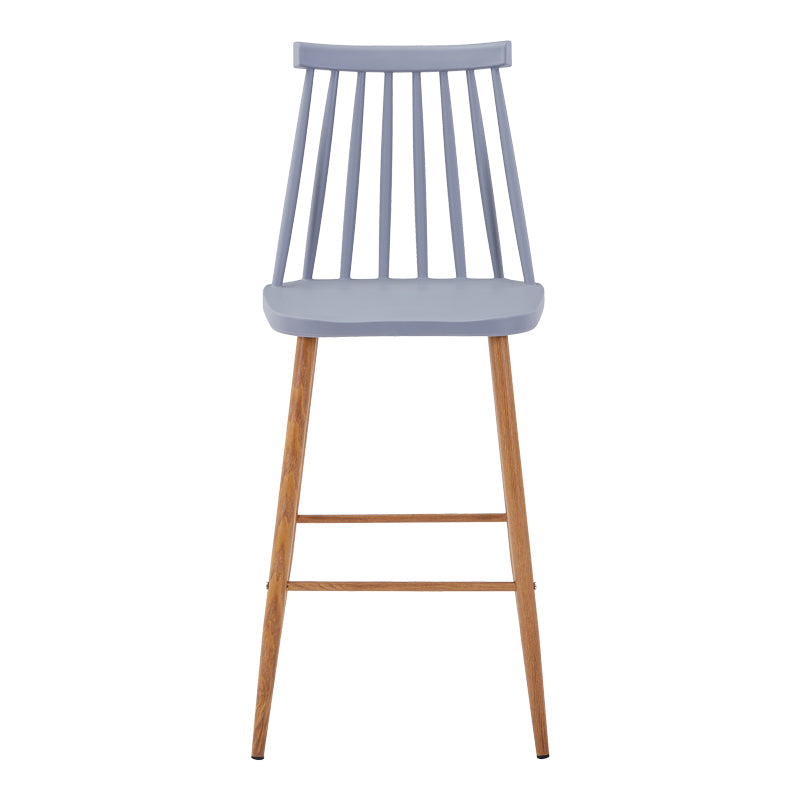 Scaun de bar Aurora I, polipropilena si metal, Diverse culori, 42x47x99 cm - Gri