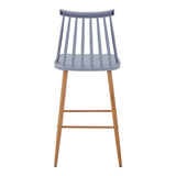 Scaun de bar Aurora I, polipropilena si metal, Diverse culori, 42x47x99 cm - Gri