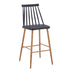 Scaun de bar Aurora I, polipropilena si metal, Diverse culori, 42x47x99 cm - 327-000048