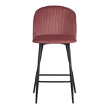 Scaun de bar Barow, Mar putred, Negru, 53x46x96 cm