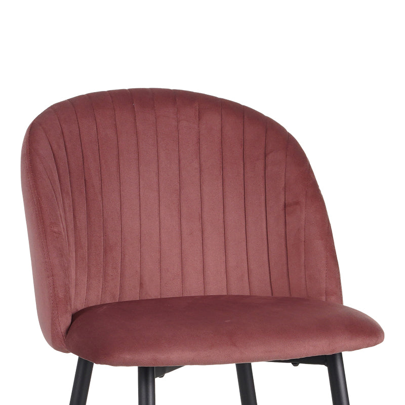 Scaun de bar Barow, Mar putred, Negru, 53x46x96 cm