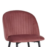 Scaun de bar Barow, Mar putred, Negru, 53x46x96 cm