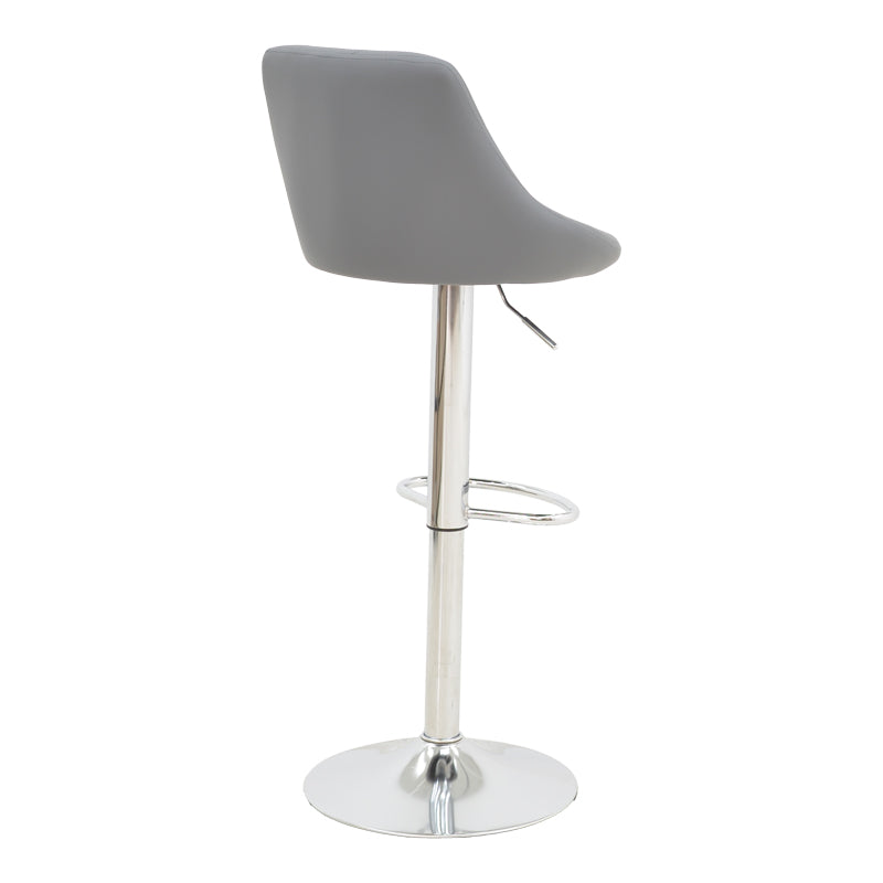 Scaun de bar reglabil pe inaltime Boronez, Diverse culori, 47x49x112 cm - Gri