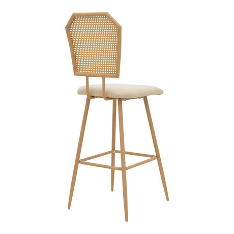Scaun de bar Camilla I, Bej, 47x58x117 cm