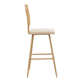 Scaun de bar Camilla I, Bej, 47x58x117 cm