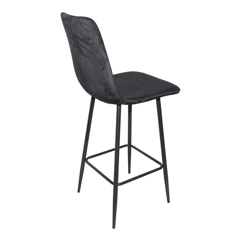 Scaun de bar Grato, textil, diverse culoare,  43x55x114 cm - Negru