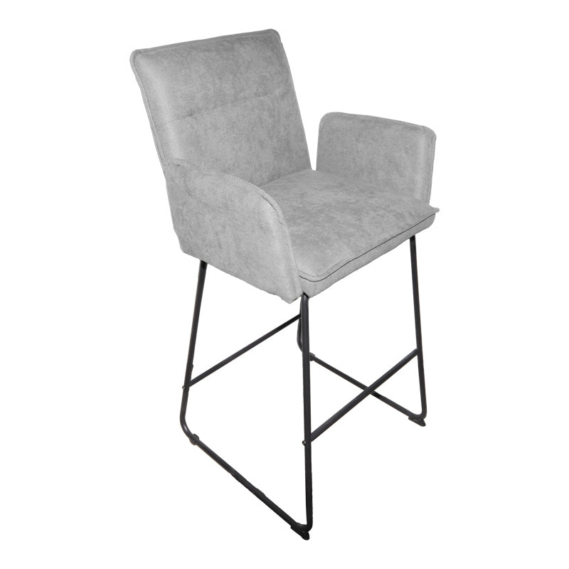 Scaun de bar Essential, stofa si metal, 57x64x107 cm - Scaun de bar Essential, stofa si metal, 57x64x107 cm - 029-000404
