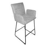 Scaun de bar Essential, stofa si metal, 57x64x107 cm - Scaun de bar Essential, stofa si metal, 57x64x107 cm - 029-000404