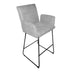 Scaun de bar Essential, stofa si metal, 57x64x107 cm - 029-000404
