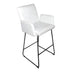 Scaun de bar Essential, stofa si metal, 57x64x107 cm - 029-000402