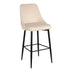 Scaun de bar Zedna, catifea si metal, 52x57x111 cm - 357-000015