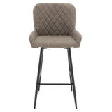 Scaun de bar Delicacy, Gri - maro antic, 49x49x98 cm - Gri