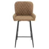 Scaun de bar Delicacy, Gri - maro antic, 49x49x98 cm - Maro