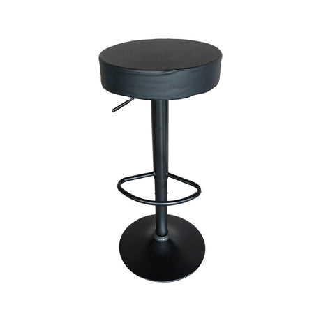 Scaun de bar Dianors reglabil pe inaltime, negru-negru, 38x38x75 cm