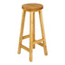 Scaun de bar din lemn Vistran, Natural, D28x70 cm