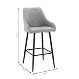 Scaun de Bar Empower, 49x49x97 cm - Negru
