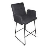 Scaun de bar Essential, stofa si metal, 57x64x107 cm - Scaun de bar Essential, stofa si metal, 57x64x107 cm