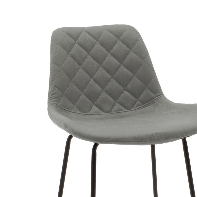 Scaun de bar Faith, metal, Diverse culori, 50x54x104 cm - Gri inchis
