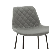 Scaun de bar Faith, metal, Diverse culori, 50x54x104 cm - Gri inchis