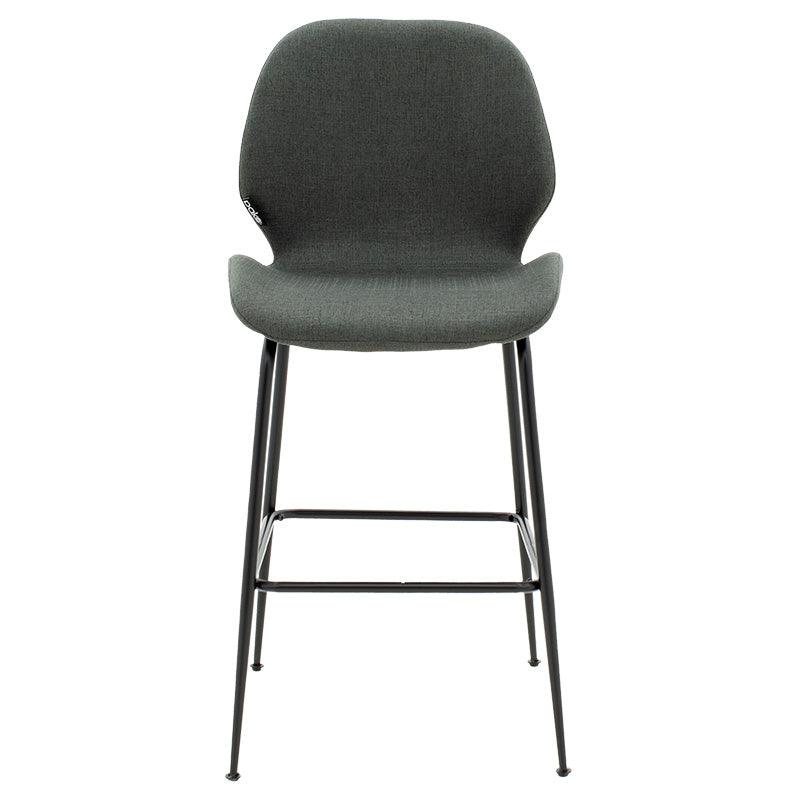 Scaun de bar Impel, Bej - Gri, 61x48x103 cm - Gri