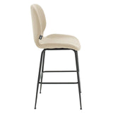 Scaun de bar Impel, Bej - Gri, 61x48x103 cm - Bej