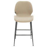 Scaun de bar Impel, Bej - Gri, 61x48x103 cm - Bej