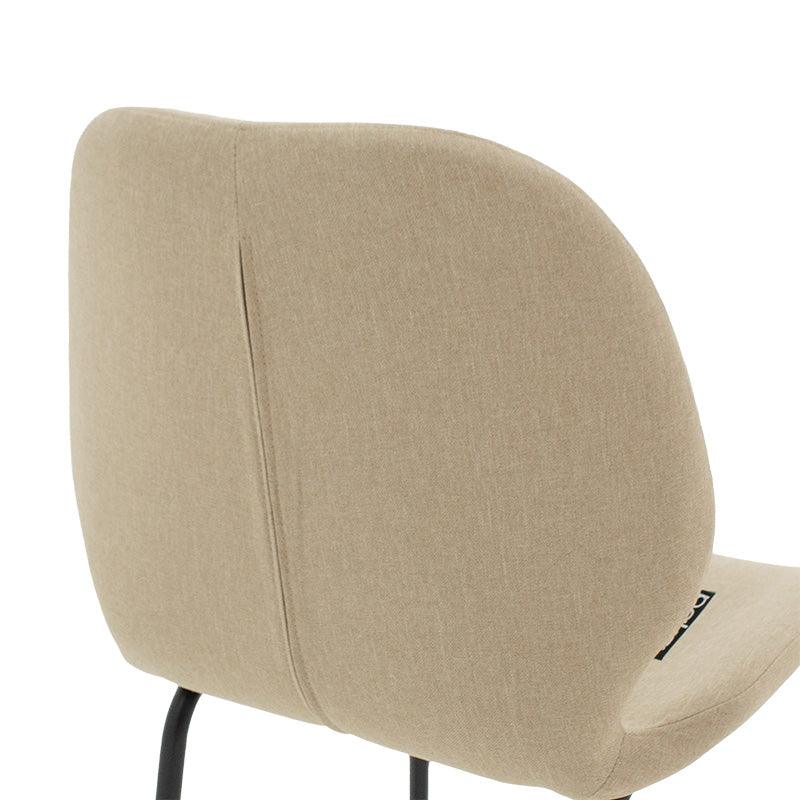 Scaun de bar Impel, Bej - Gri, 61x48x103 cm - Bej