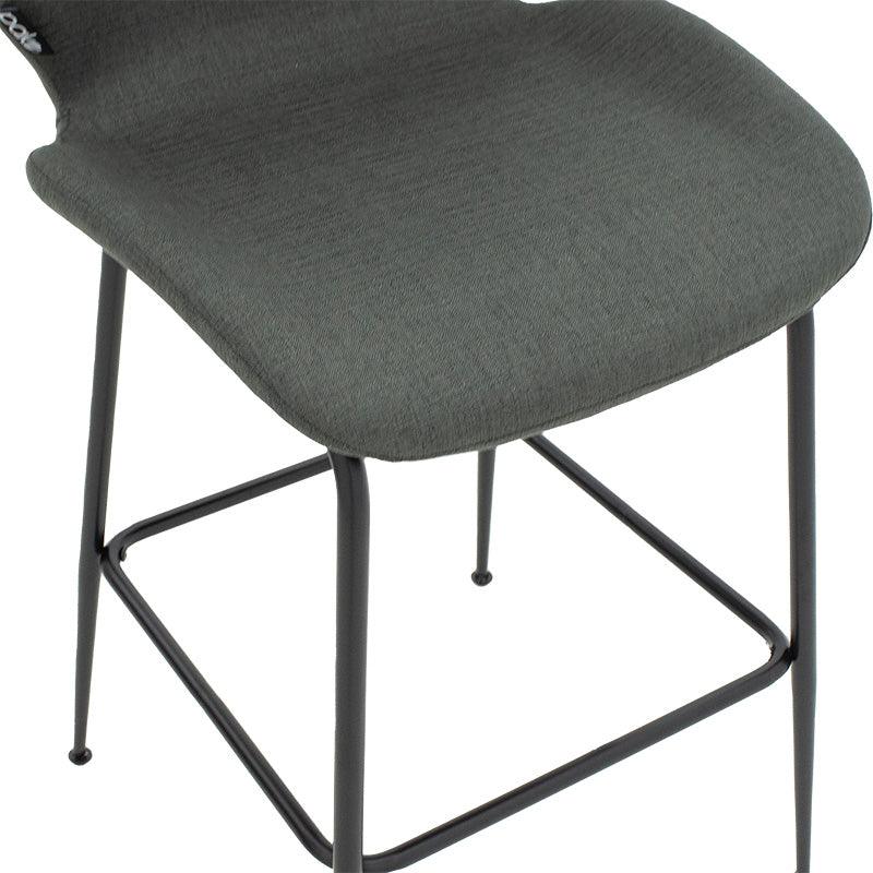 Scaun de bar Impel, Bej - Gri, 61x48x103 cm - Gri